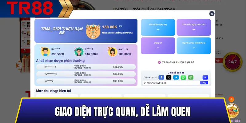 Giao Diện Trực Quan, Dễ Làm Quen